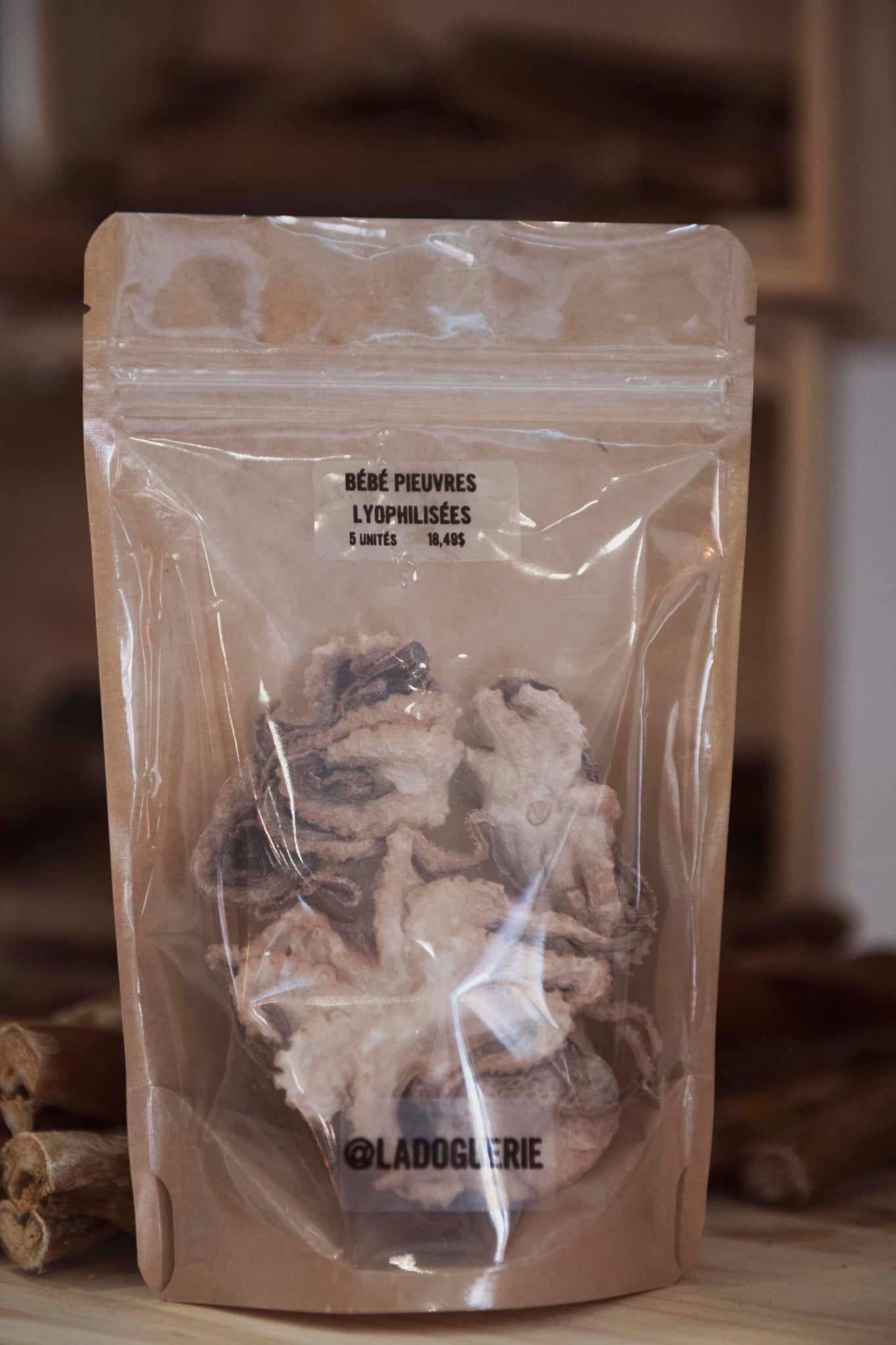 Petites pieuvres lyophilisées - La doguerie ®