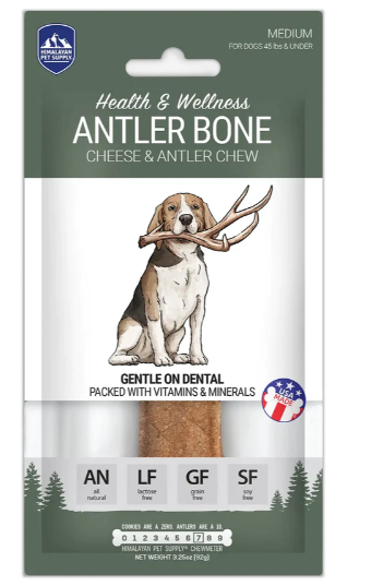 Bâton bois de cerf et fromage à mâcher