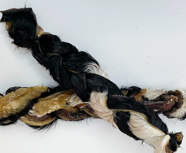 Tresse de peau de bœuf avec fourrure
