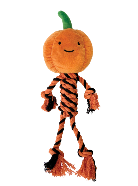 Peluche avec cordes citrouille- Boutique Automne & Halloween 2025
