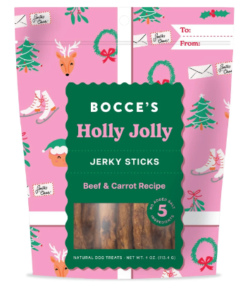 Gâteries bâtons de jerky Boeuf et carotte - Noël 2025