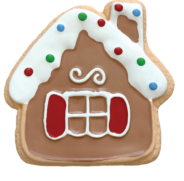 Jouet en latex Biscuit de Noël Maison épices - Noël 2025