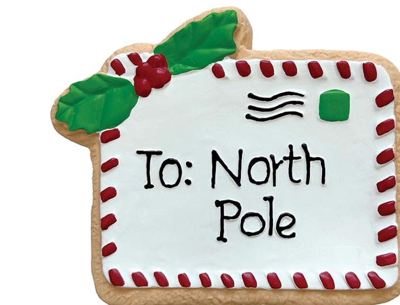 Jouet en latex Biscuit de Noël Lettre - Noël 2025