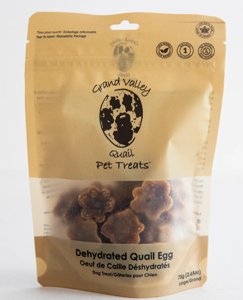Gâteries oeufs de caille déshydratés (larges)