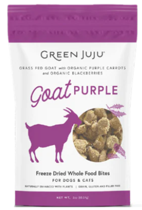 Gâteries lyophilisées chèvre et mûres