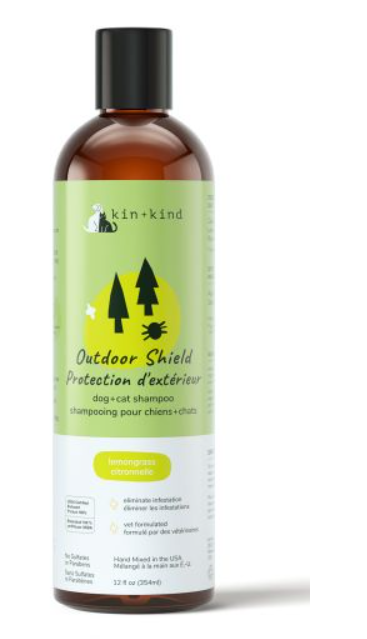 Shampoing anti-puces et tiques à la citronnelle Kin+Kind