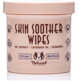 Lingettes apaisantes et anti-inflammatoires Natural Dog Company