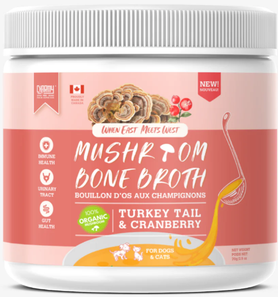 Bouillon de boeuf , canneberge & turkeytail bio