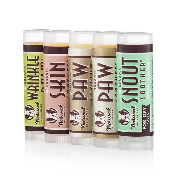 Ensemble de cinq baumes Natural dog company