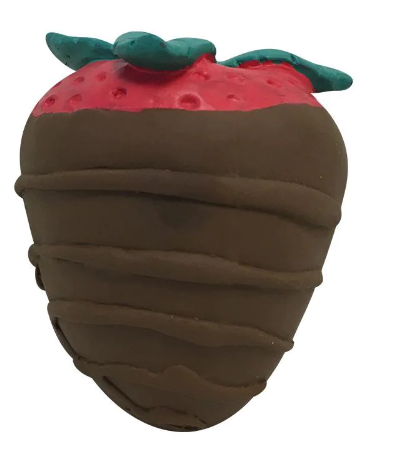 Jouet en latex fraise au chocolat