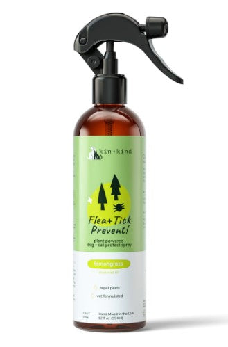Spray anti-puces et tiques à la citronnelle Kin+Kind - Printemps