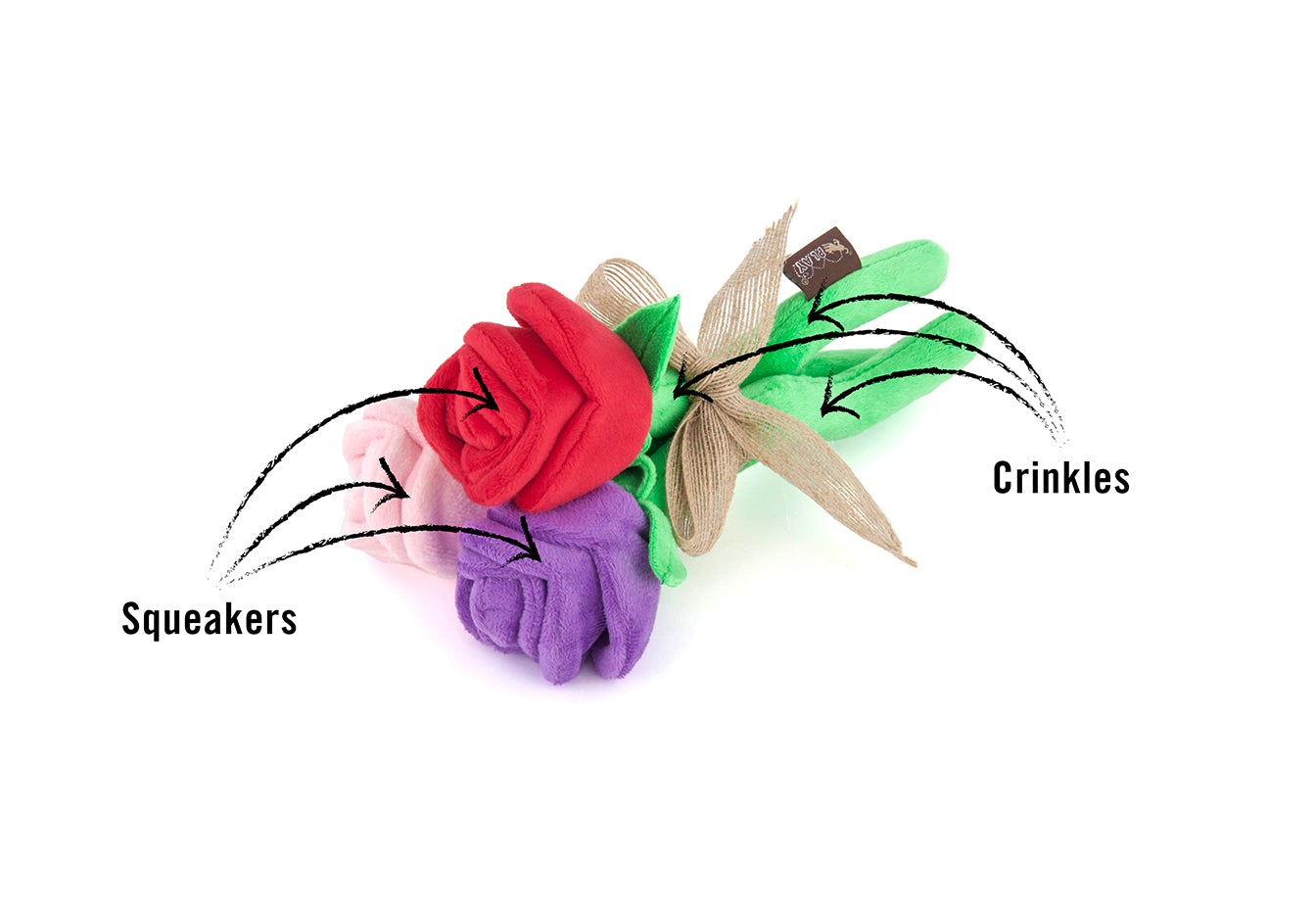 Peluche bouquet de roses