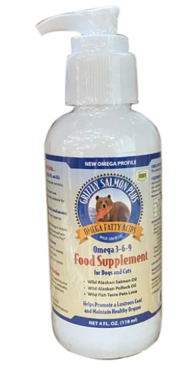 Huile de saumon sauvage Grizzly Plus - 4 onz