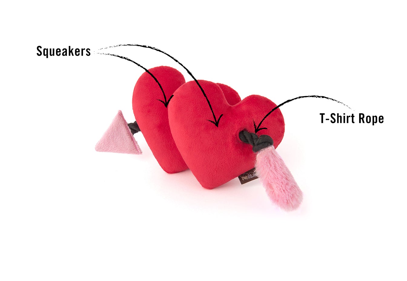 Peluche coeurs