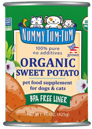 Purée de patate douce en canne