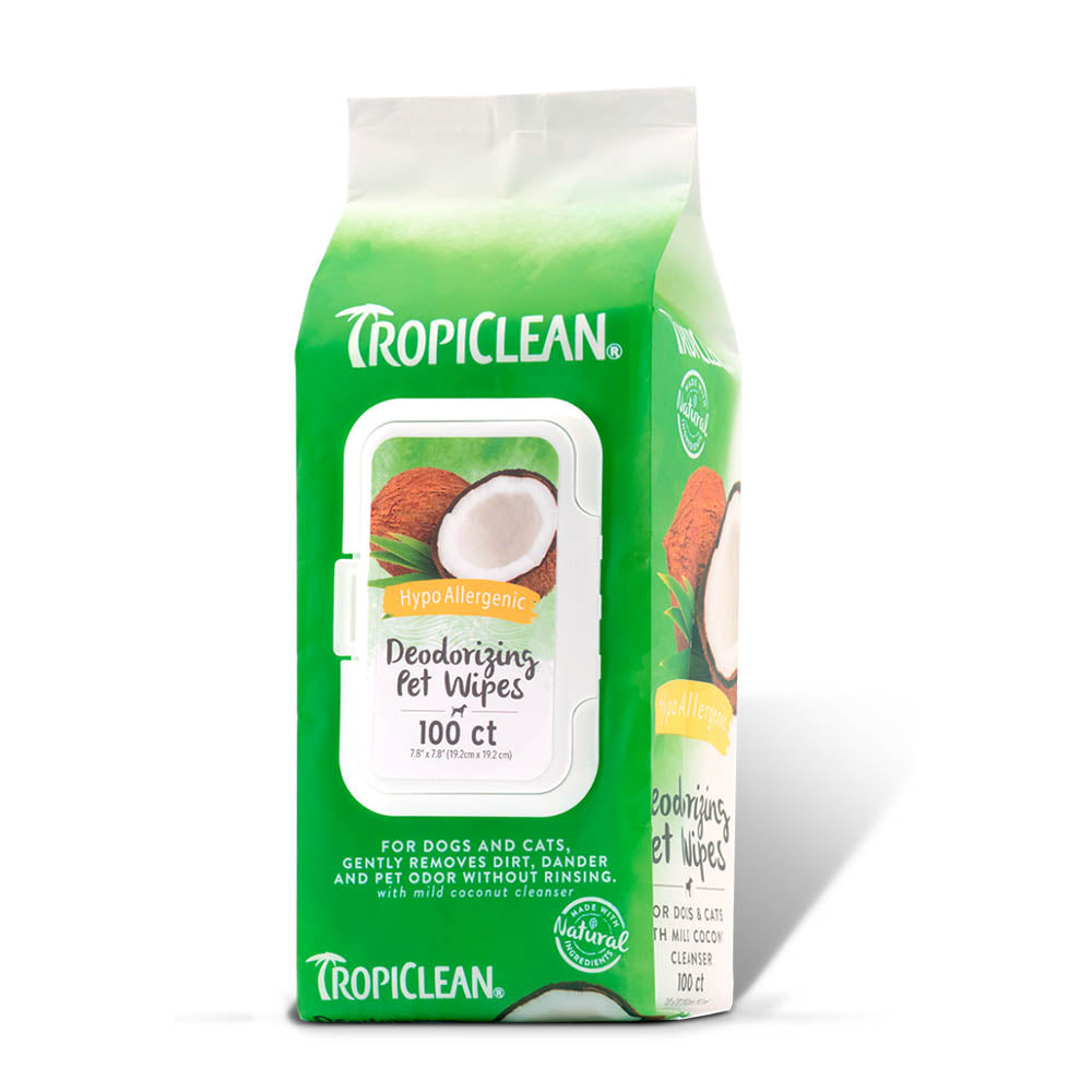 Lingettes hypoallergéniques Tropiclean
