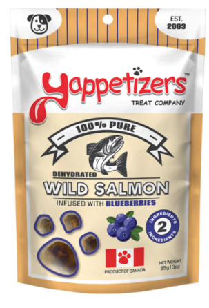 Gâteries saumon et bleuets Yappetizers