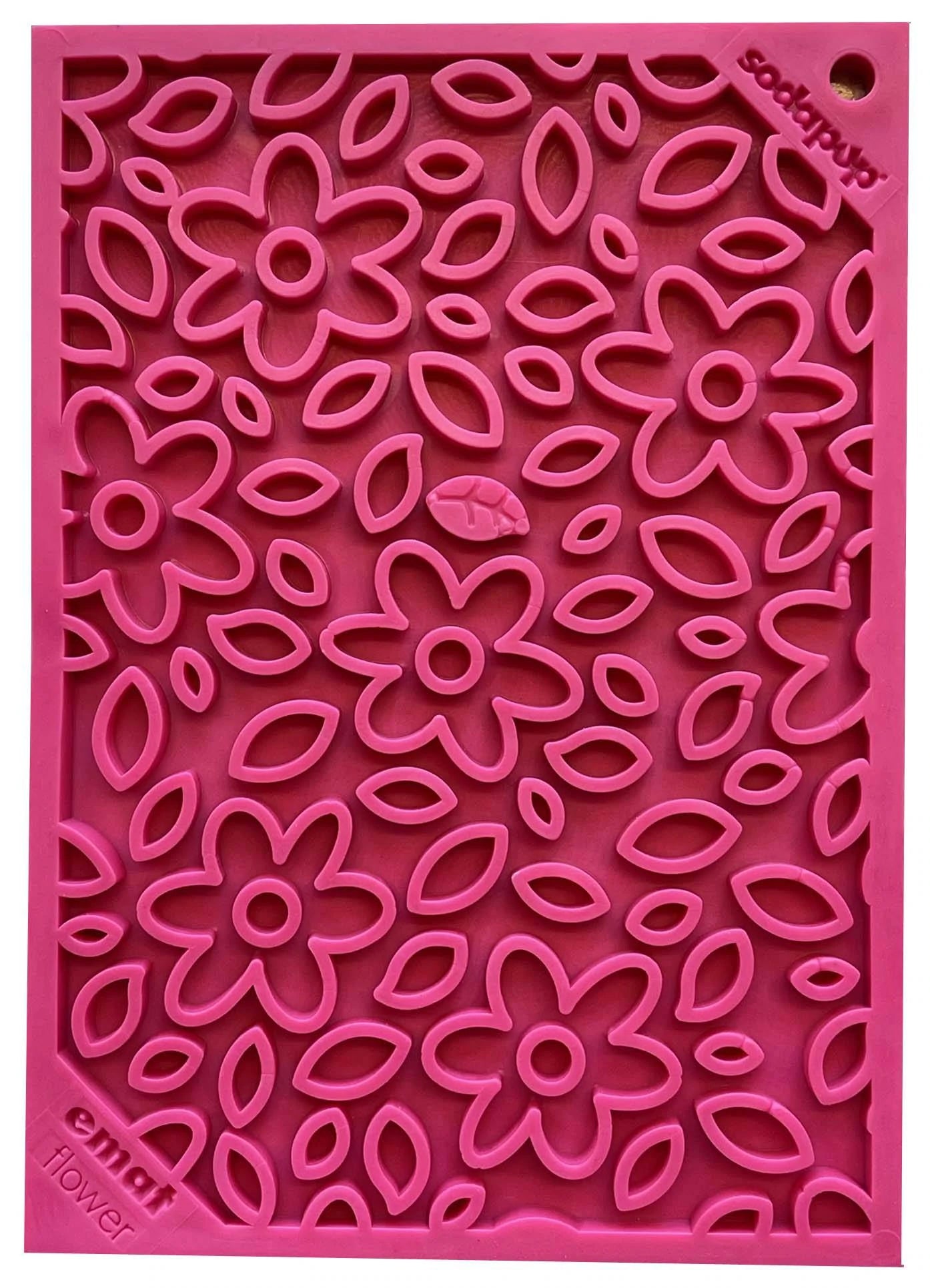 Tapis d'alimentation interactif fleurs roses - SodaPup