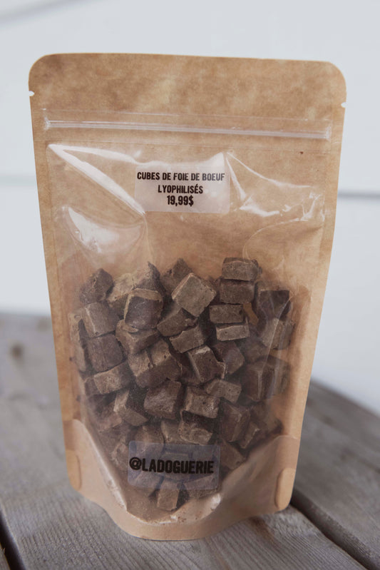 Foie de bœuf nourri à l'herbe lyophilisé - La doguerie ®