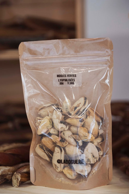 Moules vertes lyophilisées - La doguerie ®