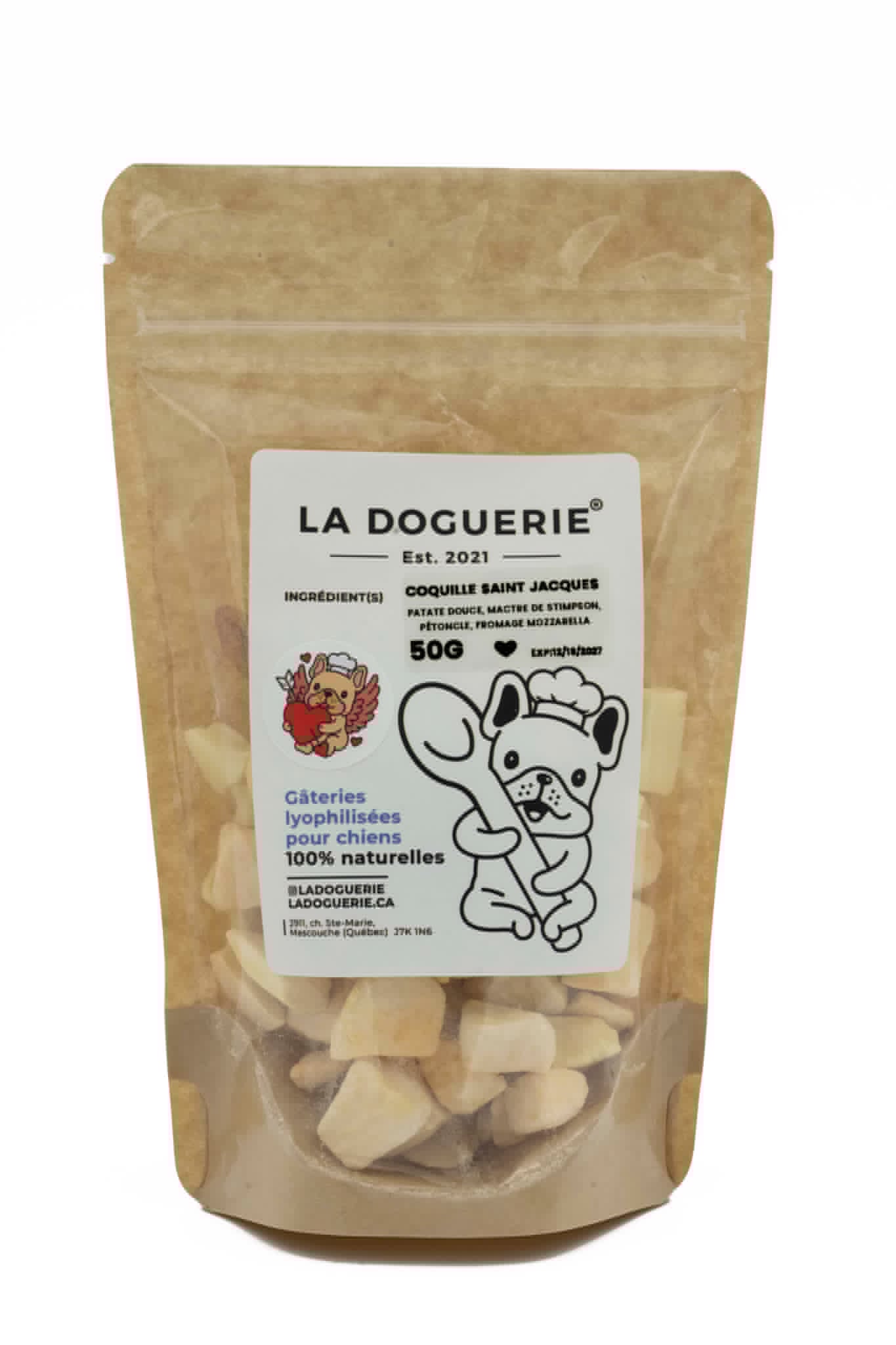 Mélange lyophilisé Coquilles Saint Jacques - La doguerie ® -Saint-Valentin