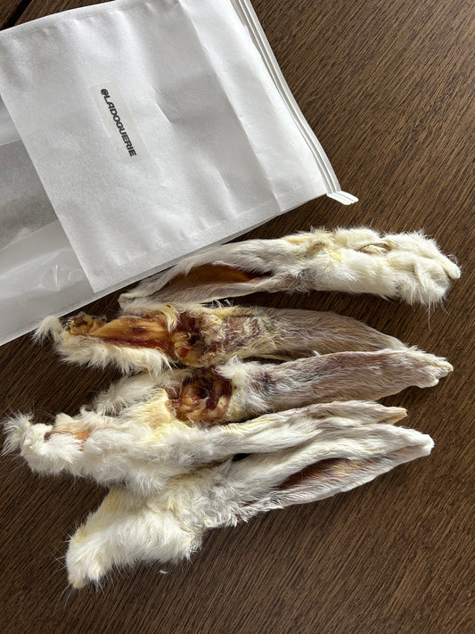 Gâteries- Oreilles de lapin déshydratées - LA DOGUERIE ®