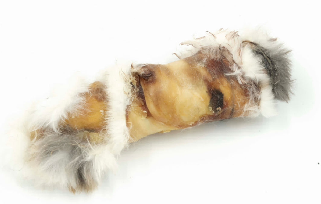 Peau de lapin déshydratée avec fourrure -La doguerie® (plusieurs grandeurs)