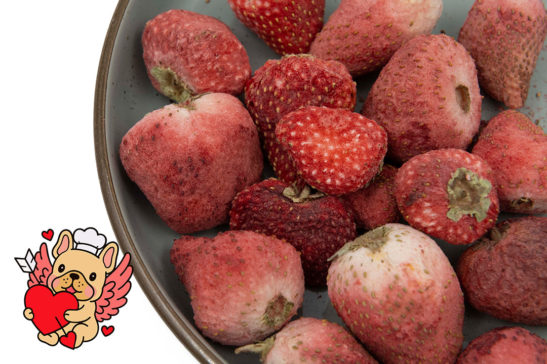 Mélange lyophilisé fraise entière  - La doguerie ® -Saint-Valentin