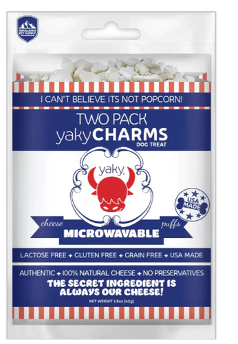 YakyCHARMS - Bouchées soufflées popcorn au fromage - Paquet de (2)
