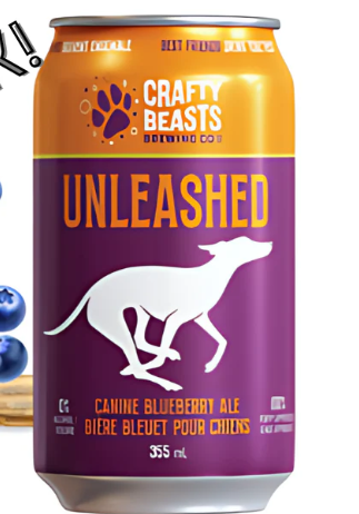 Bière aux bleuets pour chiens