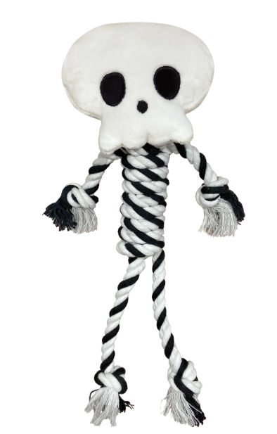 Peluche avec cordes tête de mort- Boutique Automne & Halloween 2025