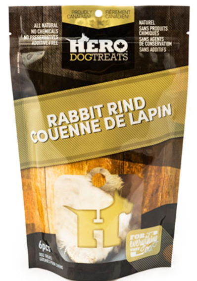 Gâteries couenne de lapin (6)- Hero dog treats