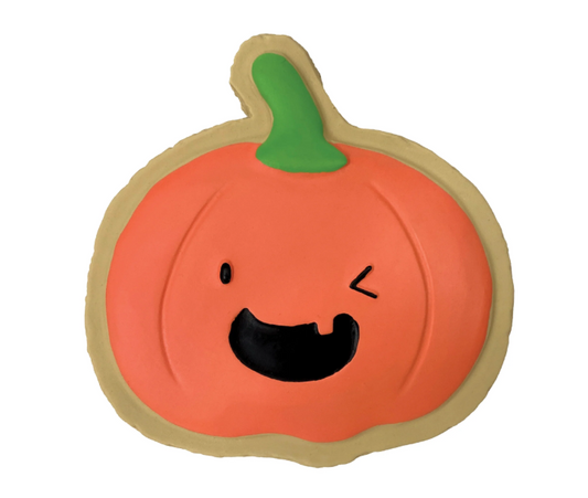 Jouet en latex Biscuit citrouille - Boutique Automne & Halloween 2025