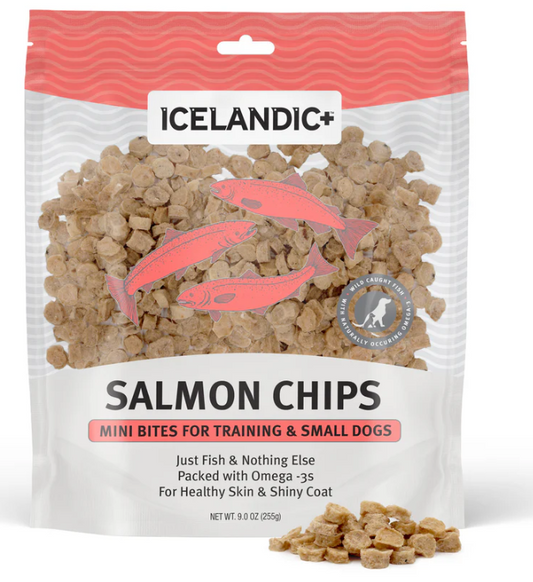Petites Croustilles de saumon pour l'entraînement Icelandic+