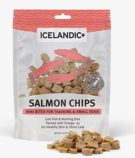 Petites Croustilles de saumon pour l'entraînement Icelandic+