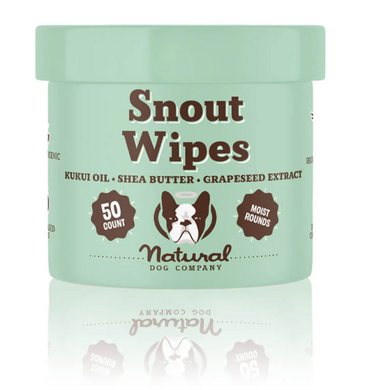 Lingettes pour nettoyer et hydrater le nez Natural Dog Company