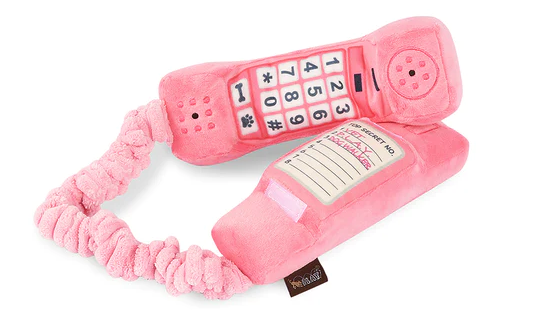 Peluche 1980 - Téléphone rose