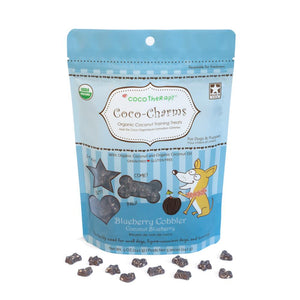 Gâteries croquantes noix de coco et bleuets Cocotherapy