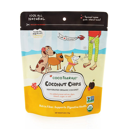 Gâteries croustilles de noix de coco biologiques Cocotherapy