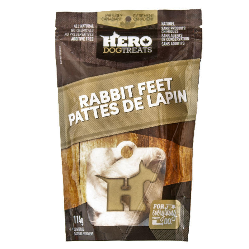 Gâteries pattes de lapin- Hero dog treats