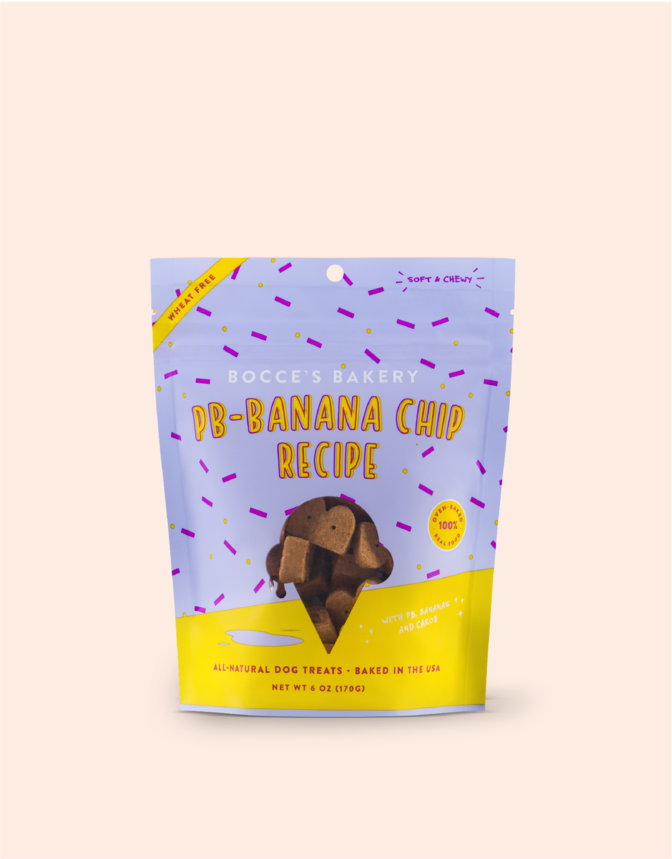 Gâteries tendres beurre d'arachide et banane