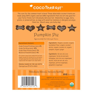Gâteries croquantes noix de coco et citrouille Cocotherapy - Automne 2023