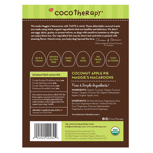 Gâteries tendres biologiques macarons noix de coco et pomme Cocotherapy