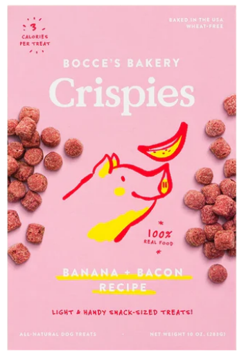 Gâteries croquantes banane et bacon