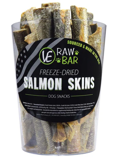 Gâterie peau de saumon lyophilisée Vital Essentials - Raw Bar
