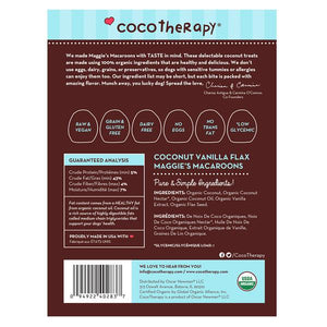 Gâteries tendres biologiques macarons vanille et graines de lin Cocotherapy - Boutique estivale 2023