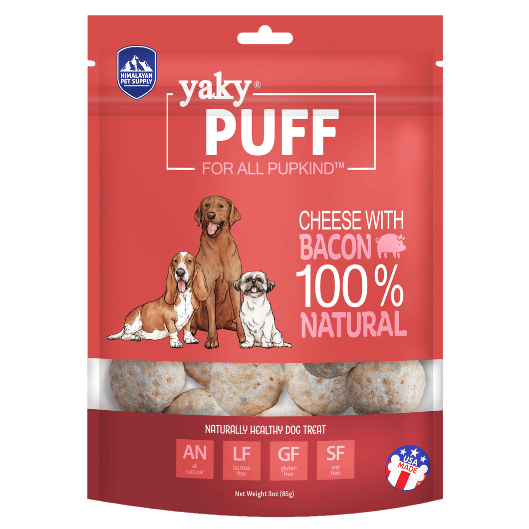 Gâteries croquantes yakyPUFF au Bacon